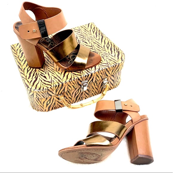 Sam Edelman Yelena Chunky Leather Strapped Sandal - Picture 5 of 10